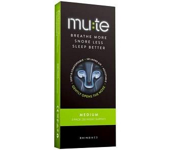 RHINOMED Mute (Breathe More, Snore Less, Sleep Better) Medium x 3 Pack (30 night supply)