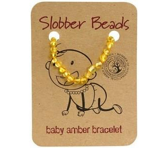 Slobber Beads Baby Lemon Round Bracelet