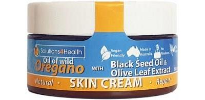 SOLUTIONS FOR HEALTH Oil of Wild Oregano, Black Seed Oil & Olive Leaf Extract Skin Cream 50g