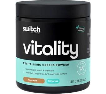 Switch Nutrition Vitality Revitalising Greens Powder Chocolate 150g