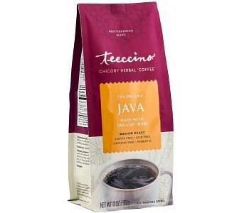 Teeccino Chicory Herbal Coffee All Purpose Grind Java Medium Roast No Caf 312g