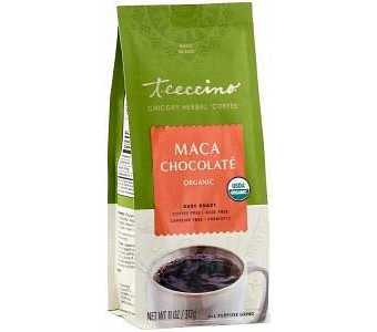 Teeccino Chicory Herbal Coffee Organic All Purpose Grind Maca Chocolate Dark Roast No Caf 312g