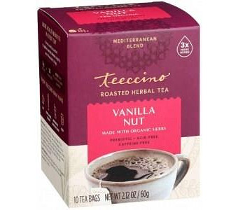 Teeccino Roasted Herbal Tea Vanilla Nut Medium Roast No Caf 10Teabags 60g