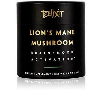 Teelixir Organic Lions Mane Mushroom Powder Brain/Mood Activation G/F 50g