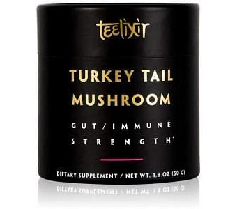 Teelixir Organic Turkey Tail Mushroom Powder Gut/Immune Strength G/F 50g