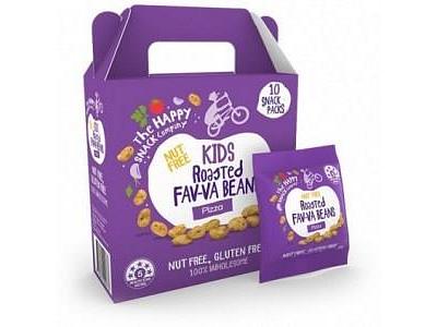 The Happy Snack Company KIDS Roasted Fav-va Beans Pizza G/F 10x15g Box