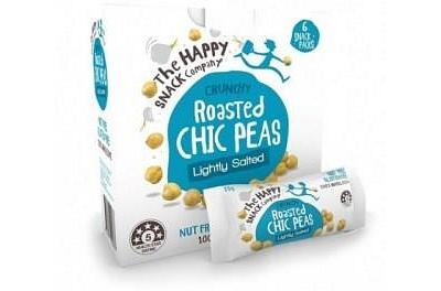 The Happy Snack Company Roasted Chickpeas Lightly Salted G/F 6x25g Box