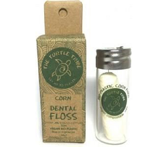 The Turtle Tribe Corn Floss in Glass Jar Mint 30m