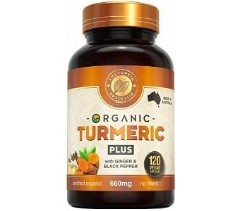 Therapeia Australia OrganicTurmeric Plus with Ginger & Black Pepper 660mg 120caps