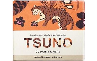 Tsuno Natural Bamboo Panty Liners - Ultra Thin Box of 20