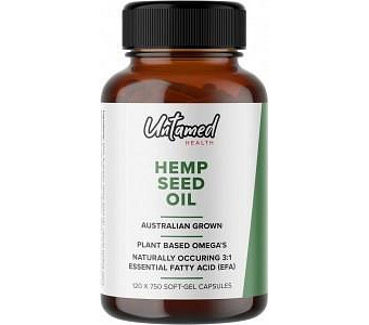 Untamed Health Hemp Seed Oil G/F 120 Softgel caps