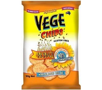 Vege Chips BBQ W/F 12x50g