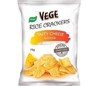 Vege Rice Cracker Cheese G/F 5x75g