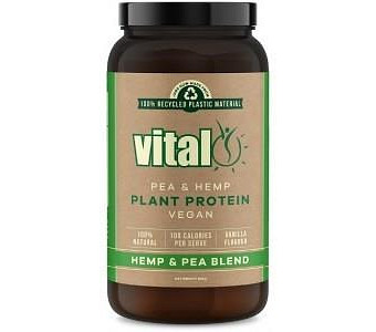 Vital Plant Protein Pea & Hemp Blend Powder Vanilla G/F 500g