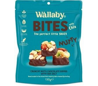 Wallaby Nutty Bites with Chia Sea Salt G/F 130g