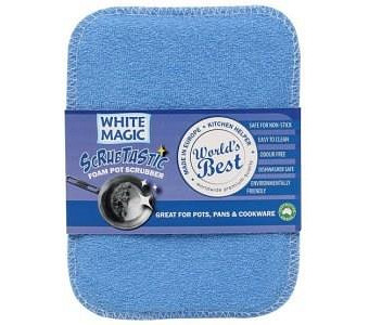 White Magic Scrubtastic Foam Pot Scrubber