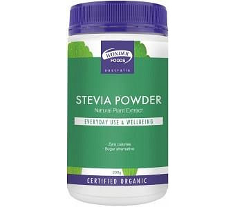 Wonderfoods Organic Herbal Stevia Powder G/F 200g