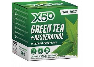 X50 Green Tea + Resveratol Original 60 Sachets