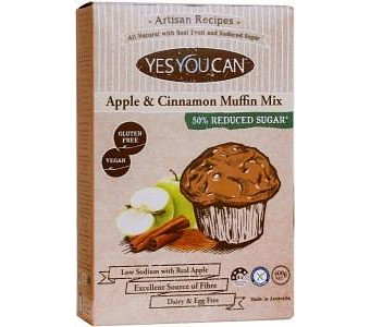 YesYouCan Artisan Apple & Cinnamon Muffin Mix G/F 400g