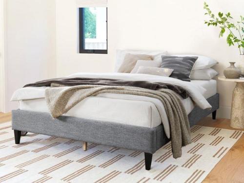 Charcoal Upholstered Queen Bed Base
