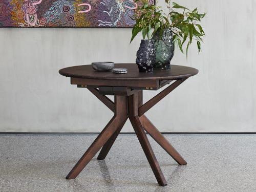 Large Round Extendable Dining Table