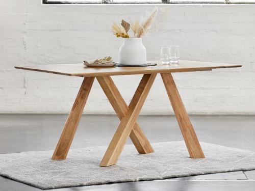 Natural Hardwood Modern Dining Table