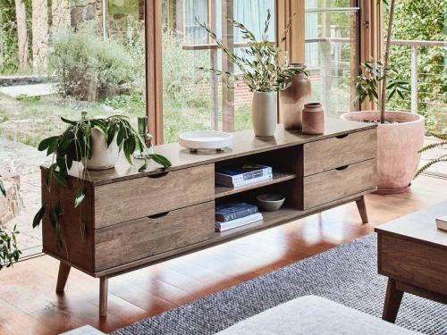 Paris Hardwood TV Unit