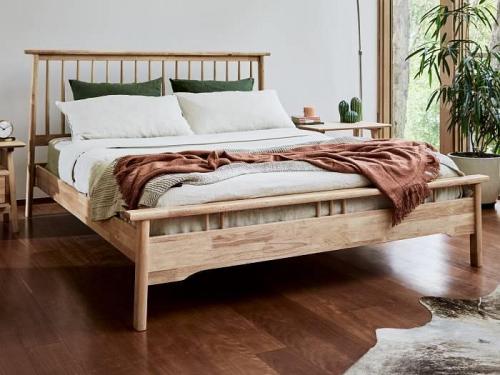 Rome Hardwood Queen Bed Frame