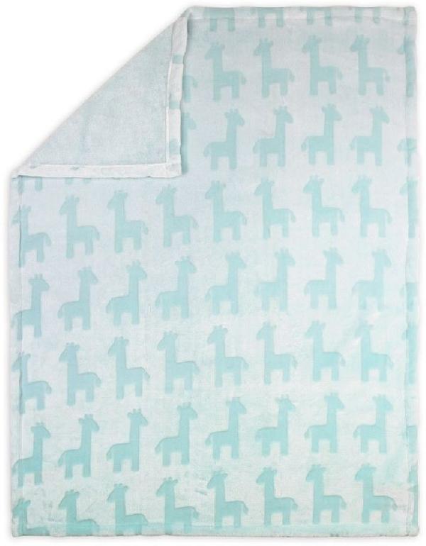 4Baby Burnout Blanket Giraffe Mint