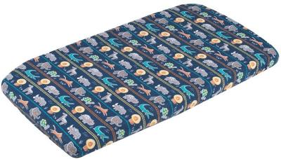 4Baby Flannel Bass Fitted Sheet Jungle Friends