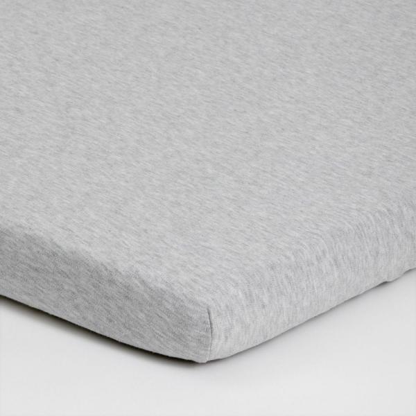 4Baby Jersey Bassinet Fitted Sheet Grey Marle 2 Pack