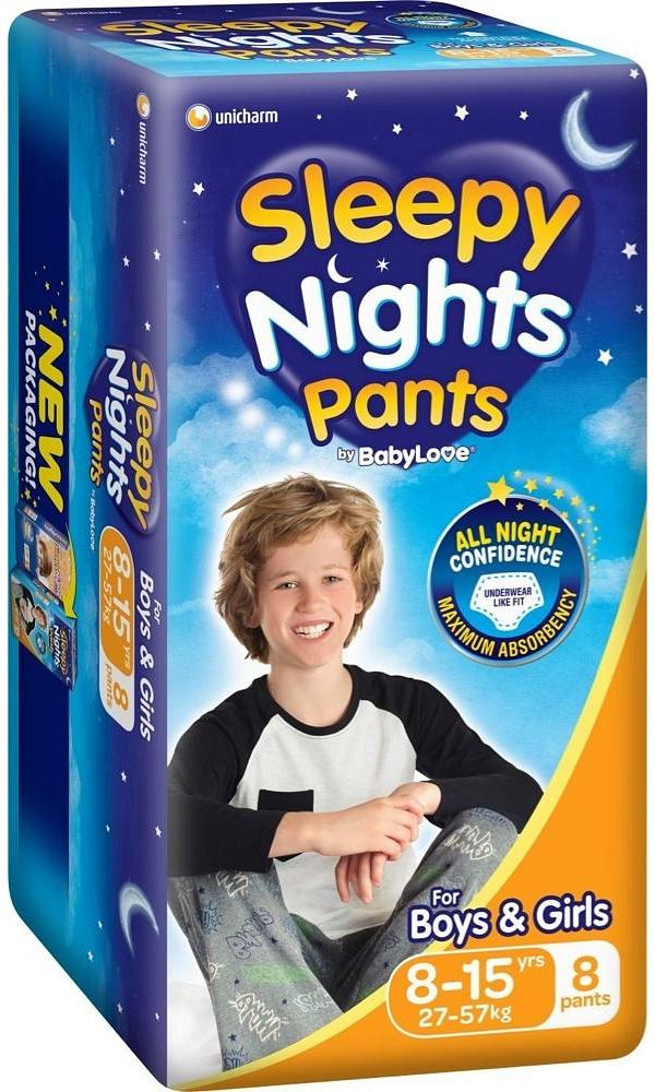 Babylove Sleepy Nights Overnight Pants Sizes 8-15 Years