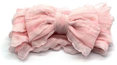 Bilbi Texture Chiffon Bow Pink