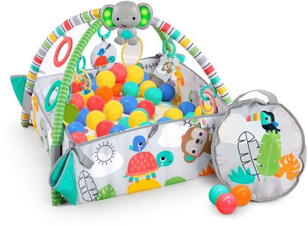 Bright Starts 5-In-1 Your Way Ball Play Gym & Ball Pit Totally Tropical