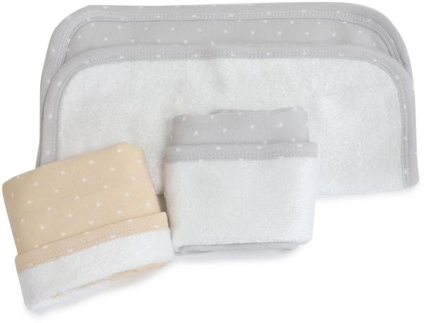 Bubba Blue Confetti Wash Cloths Grey/Taupe Size 3 Pack