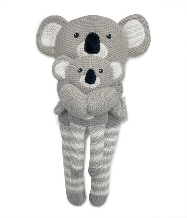 Bubba Koala Buddies Knit Toy Set Grey