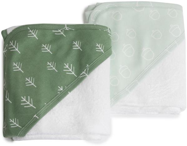 Bubba Nordic 2 Pack Hooded Towel Avocado/Forest