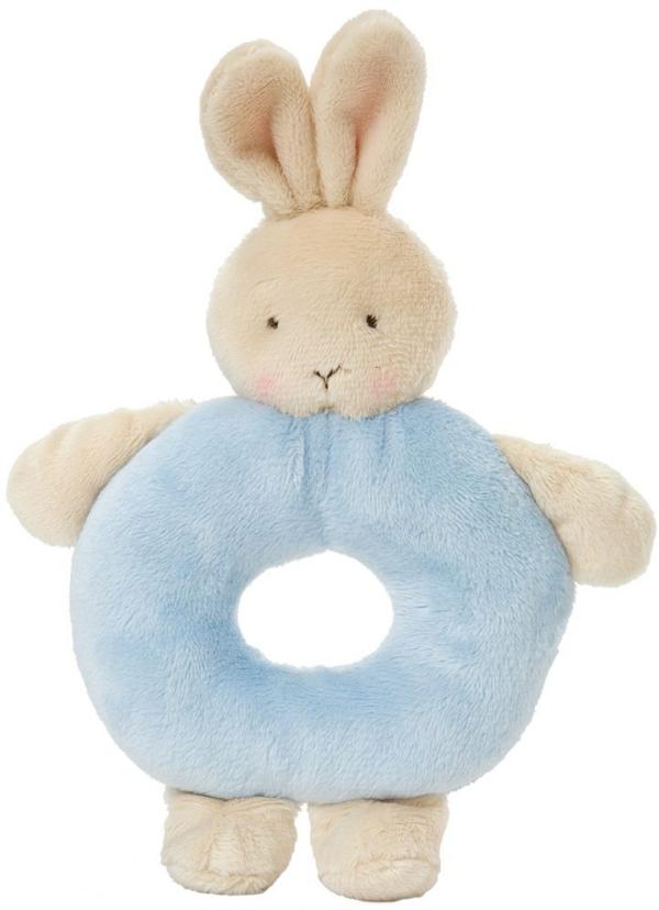 Bunnies By The Bay Ring Rattle - Blue Bunny