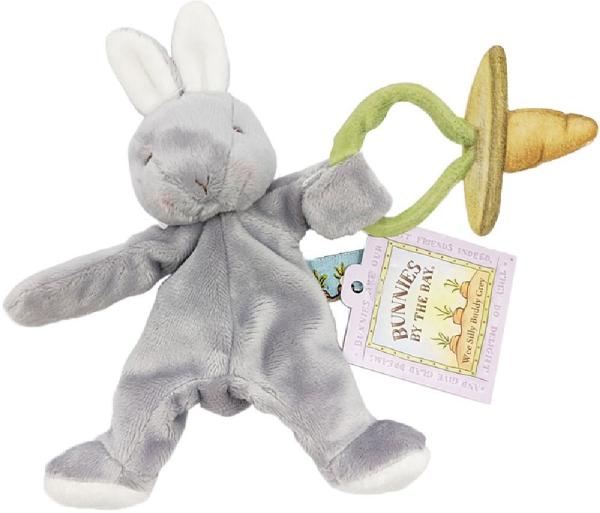 Bunnies By The Bay Wee Silly Buddy Soother Holder Bunny - Grey