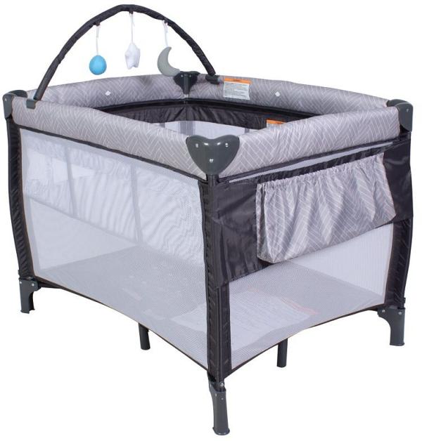 Childcare Indi 3-In-1 Travel Cot Grey