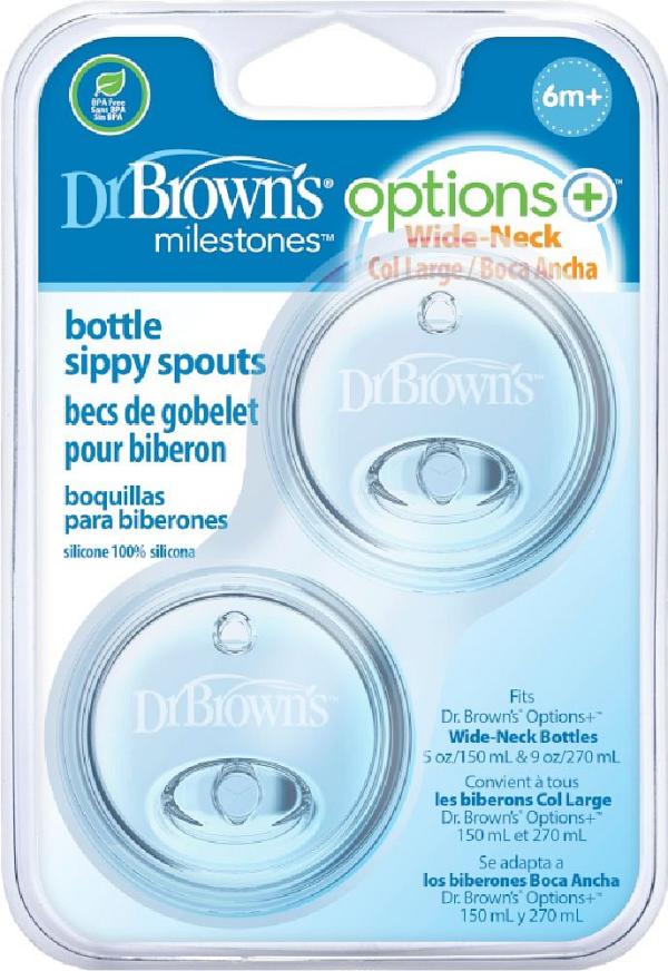 Dr Browns Wide Neck Bottle Sippy Spout 2Pk