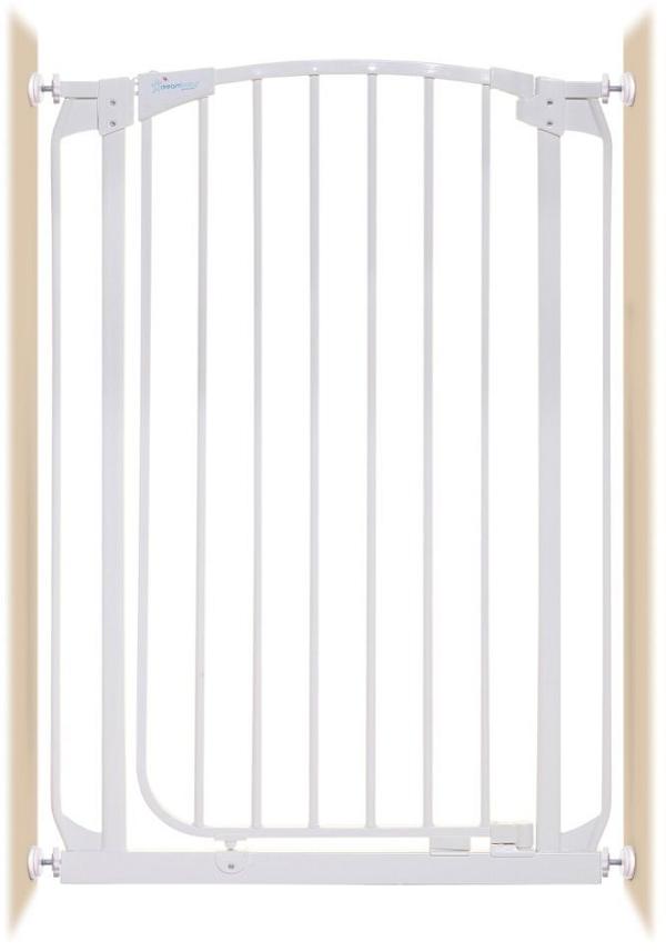 Dreambaby Chelsea Xtra-Tall Auto-Close Gate Pressure Mounted Fits Gaps 71-82 (cm) White