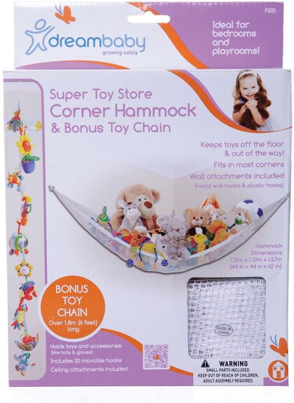 Dreambaby Super Toy Store Corner Hammock & Bonus Toy Chain