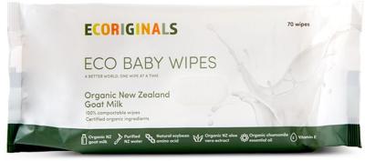 Ecoriginals Wipes with Organic Goat Milk - 70 Pack