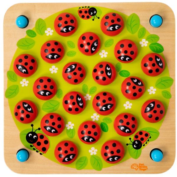 Fat Brain Wooden Ladybug'S Garden Memory Game
