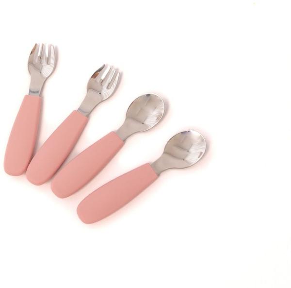 Great Start Silicone & Stainless Steel Utensil 4Pack Blossom