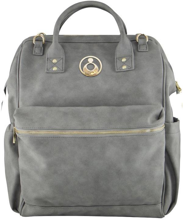 Isoki Byron Backpack Nappy Bag - Stone Grey