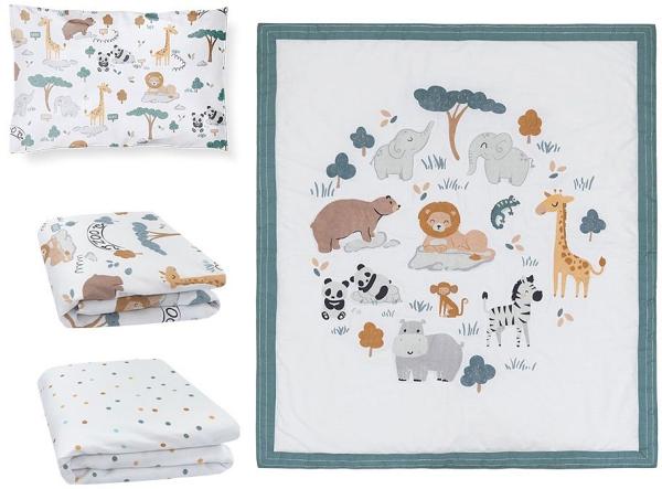 Lolli Living Day At The Zoo 4 Piece Nursery Set