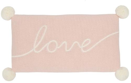Lolli Living Meadow Knit Cushion Love Blush
