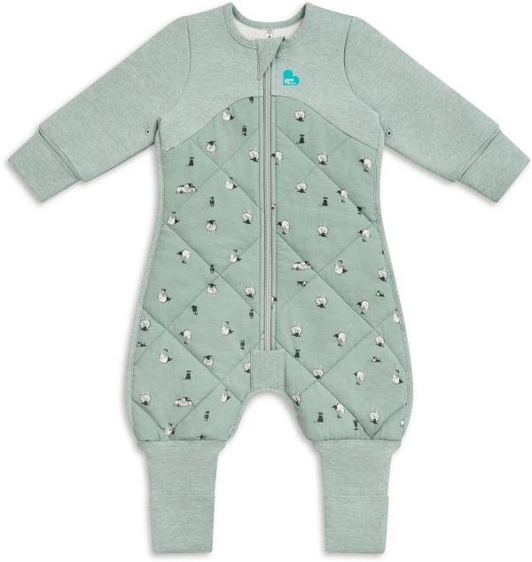 Love To Dream Sleep Suit Cotton & Merino Wool 2.5 Tog Olive Size 12-24 Months